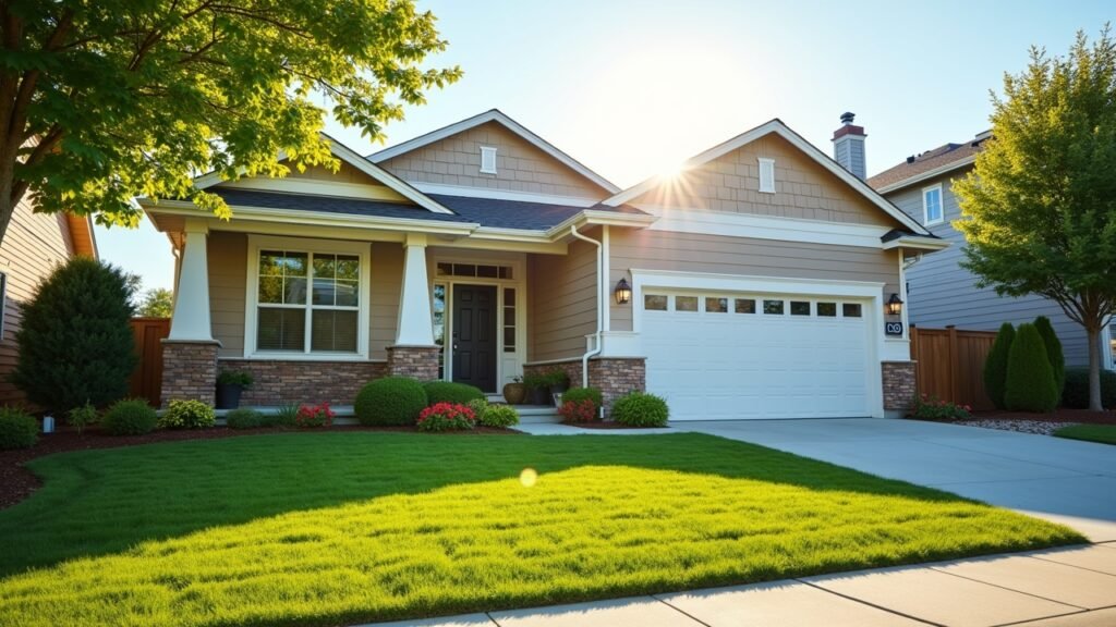 Well-maintained home exterior