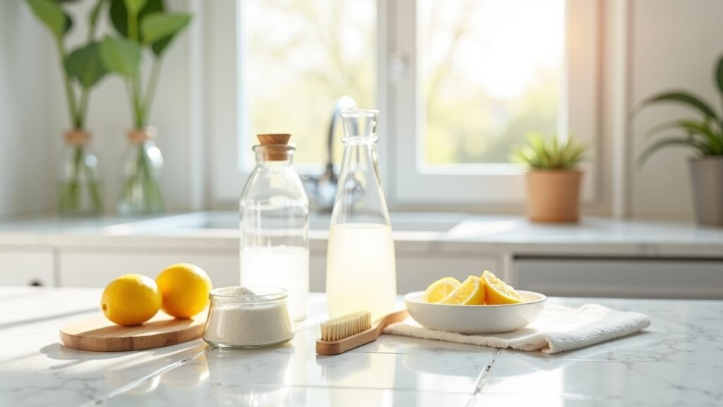 Natural grout cleaning supplies