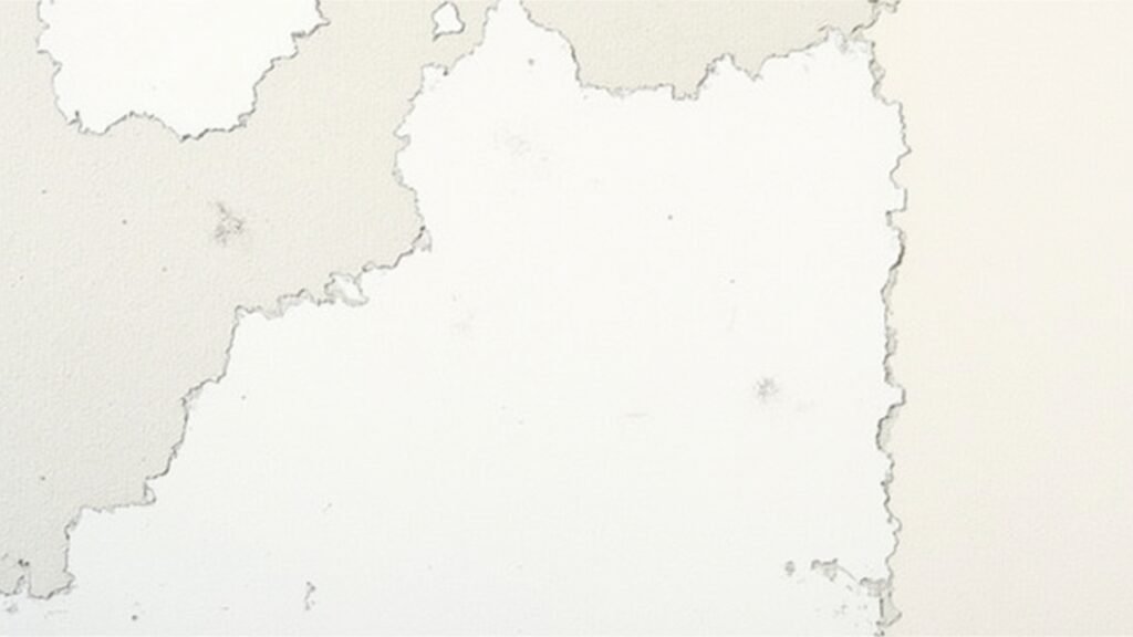 Patched painted wall