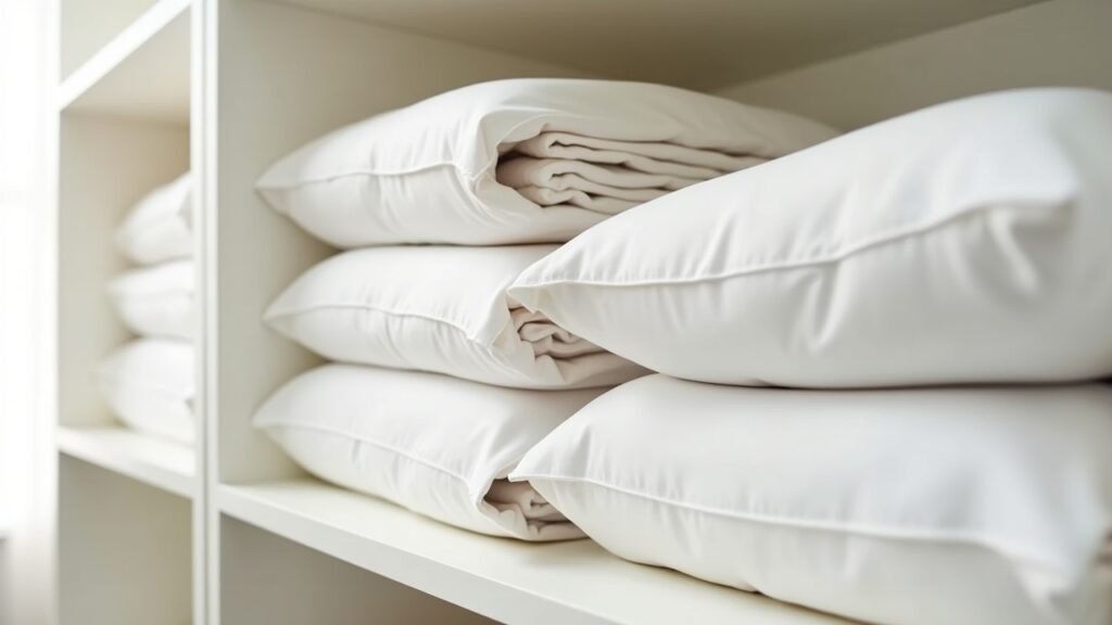Sheet sets stored in pillowcases