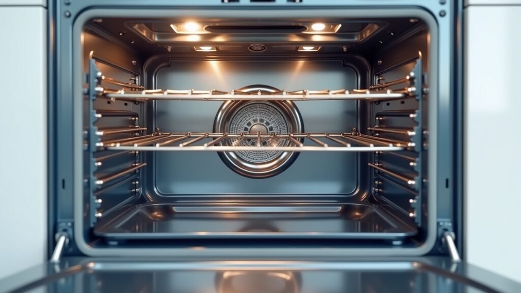 Sparkling clean oven