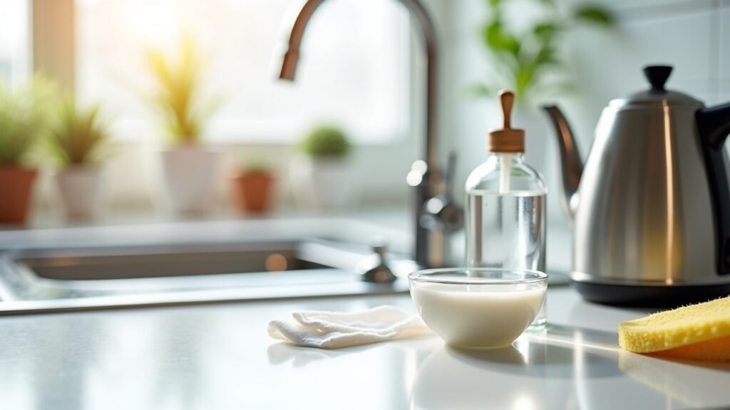 Vinegar solution for descaling