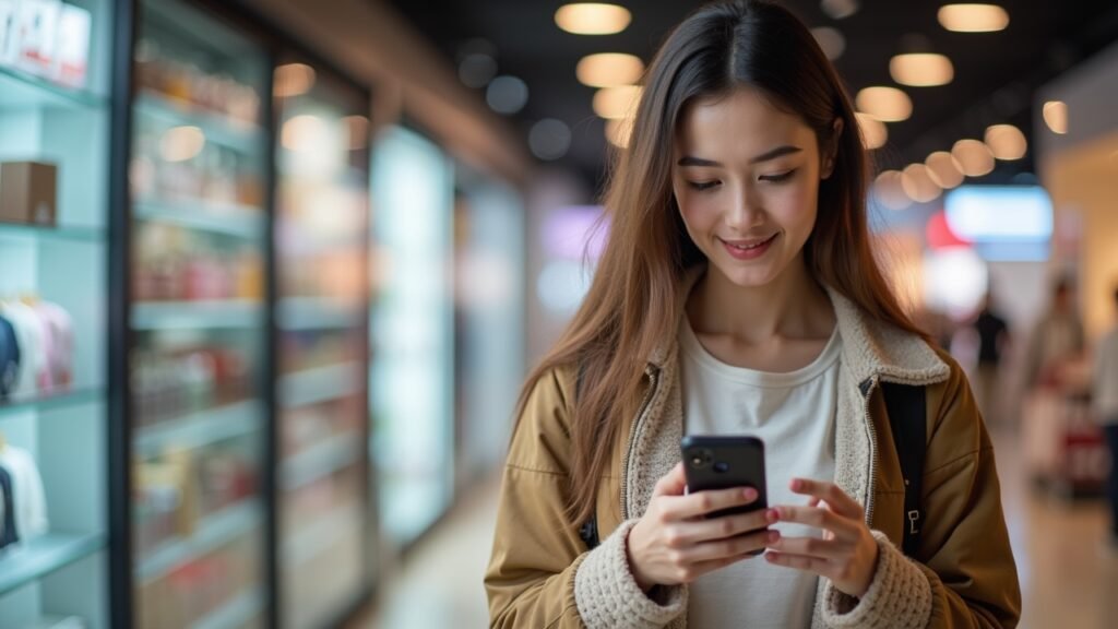 Comparing prices on phone