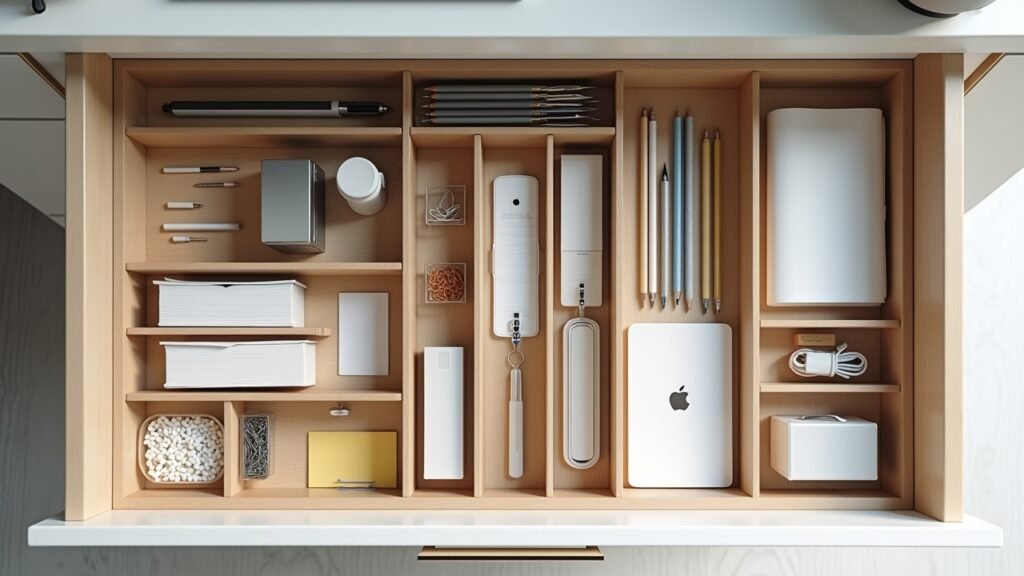 Organized functional drawer