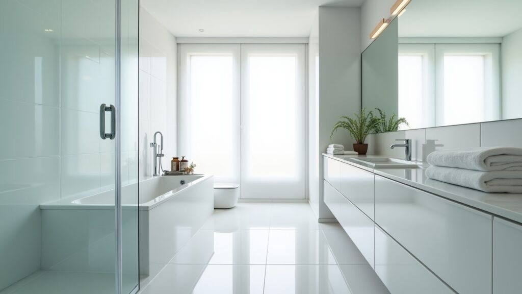 Sparkling clean bathroom