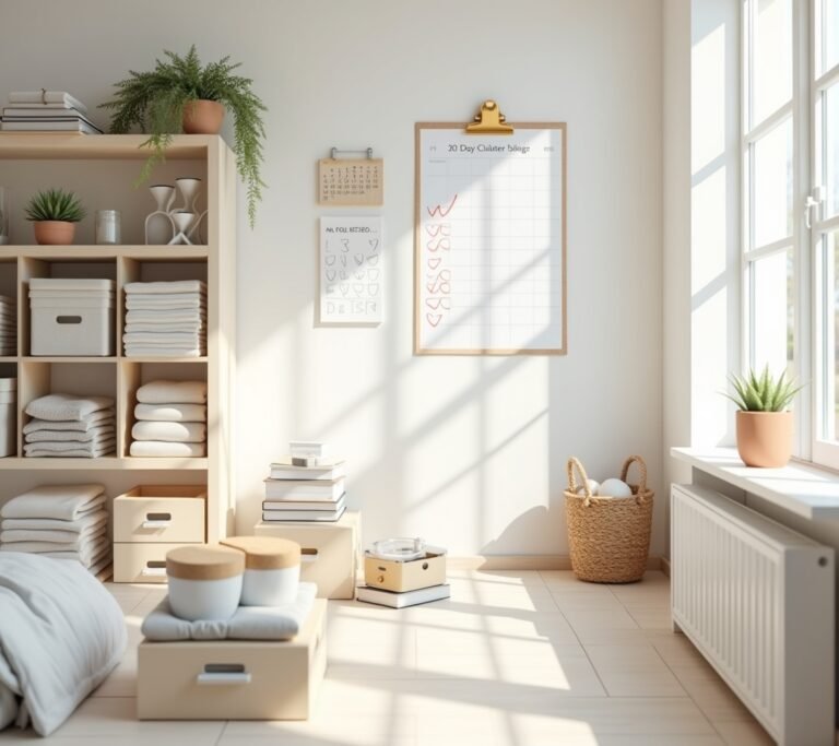 30-day declutter calendar