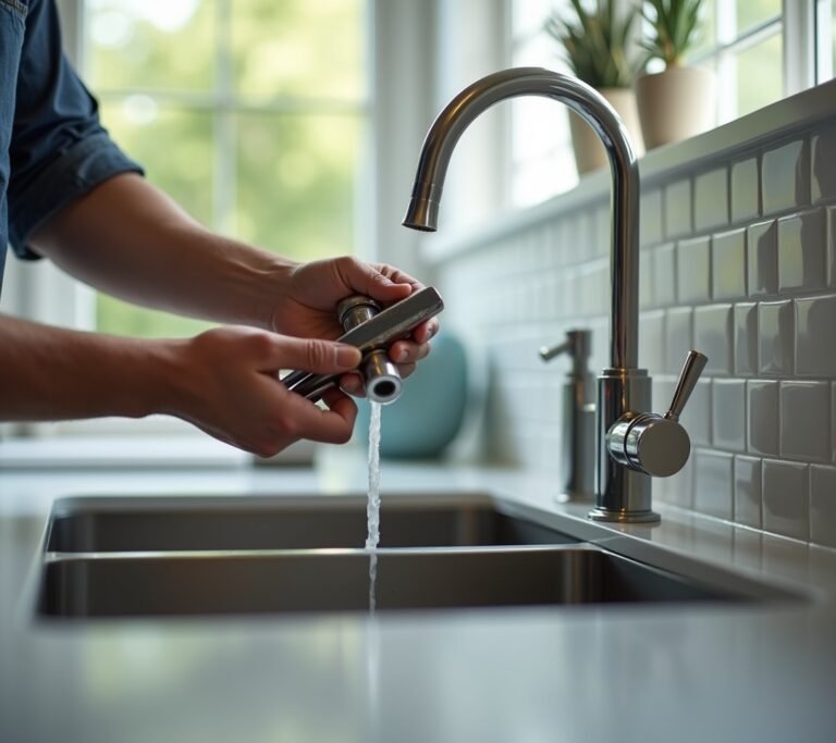 Leaky faucet dripping