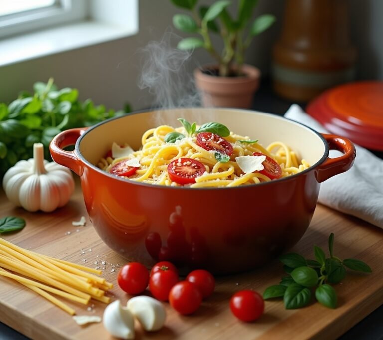 One-pot pasta cooking