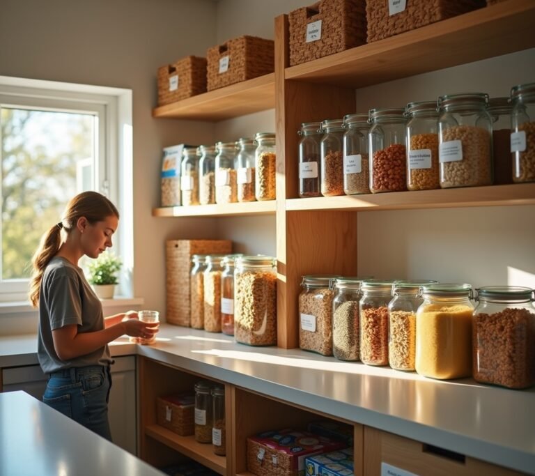 Beautifully organized pantry
