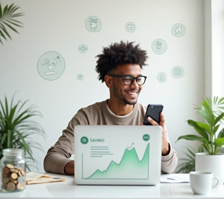 Piggy bank with coins