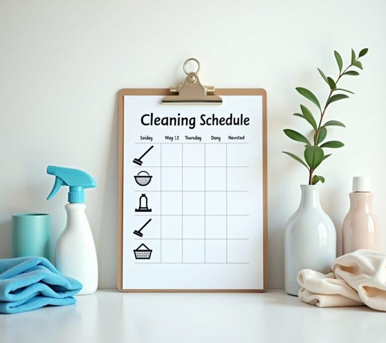 Weekly cleaning chart