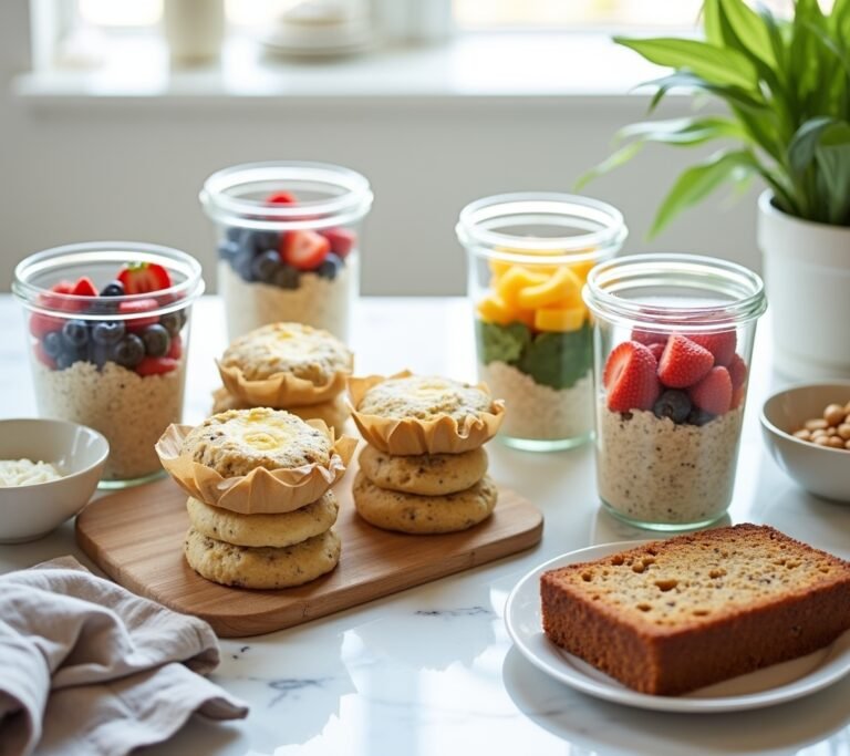 Overnight oats in jars