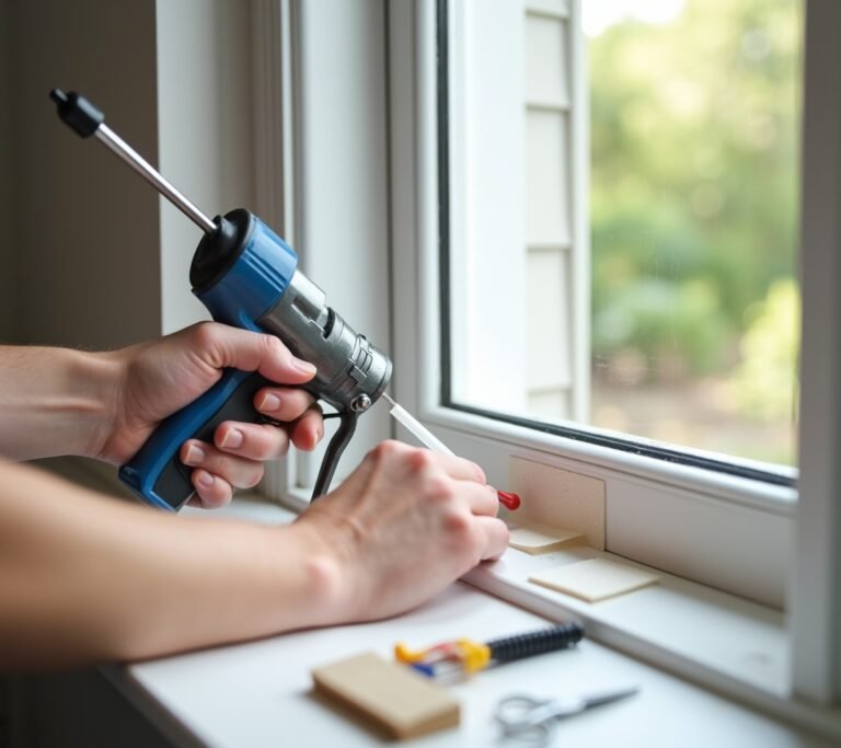 Gap around window frame