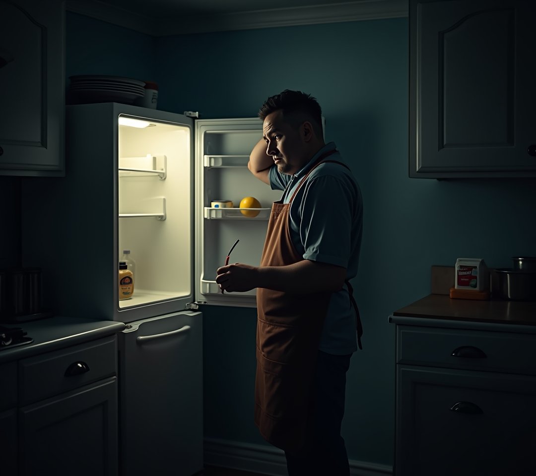 Nearly empty fridge