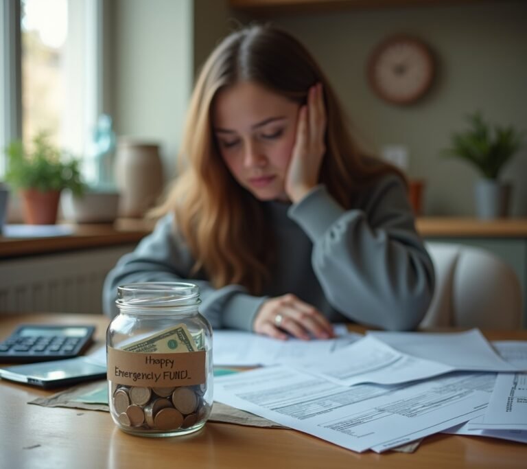Small emergency savings jar