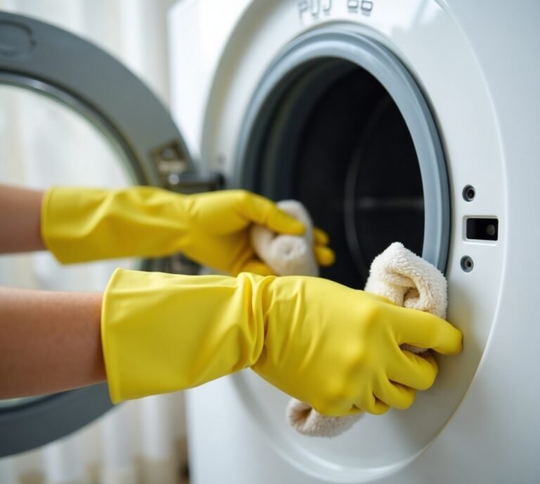 Moldy washer door gasket