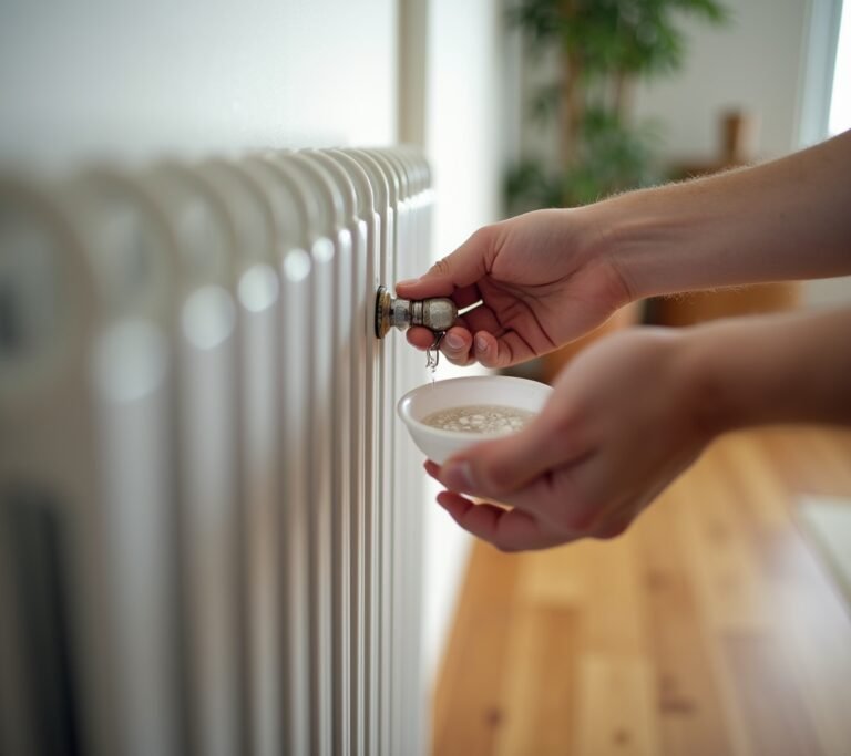 Cold radiator in room